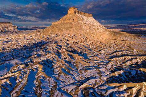 Winter At Factory Butte Factory Butte Utah Joseph Rossbach Photography