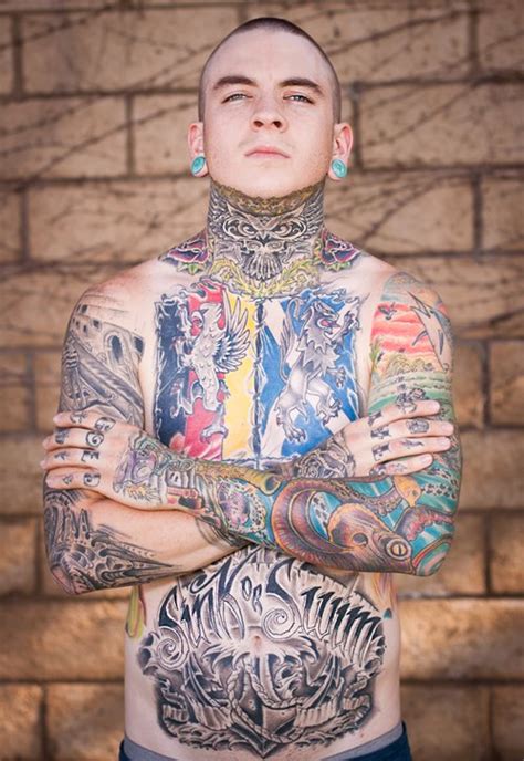 I got a large piece on my leg done by chris and he was very accommodating and professional caitlin larson. all body tattoo for man sink or swim - TattooMagz