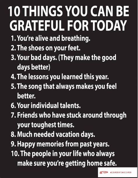 10 Things You Can Be Grateful For Today But Also Beyond Today Its