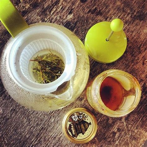 Infusion de thym- romarin au miel