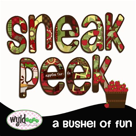 Wyld Peas Designs: Sneak a Peek