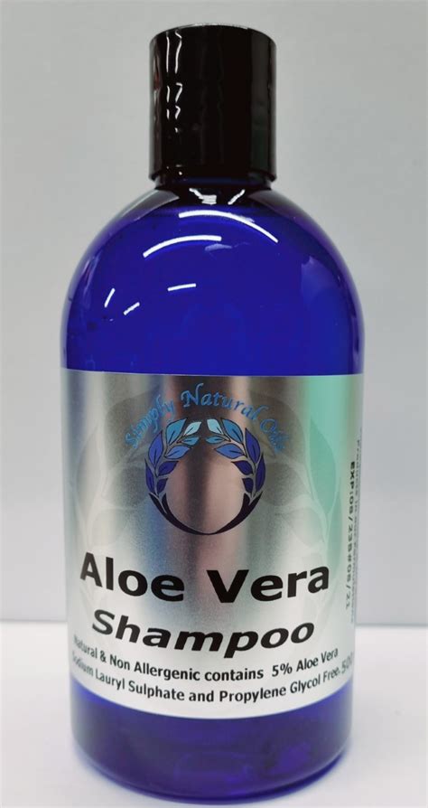 aloe vera shampoo 500 ml simply natural oils aust pty ltd