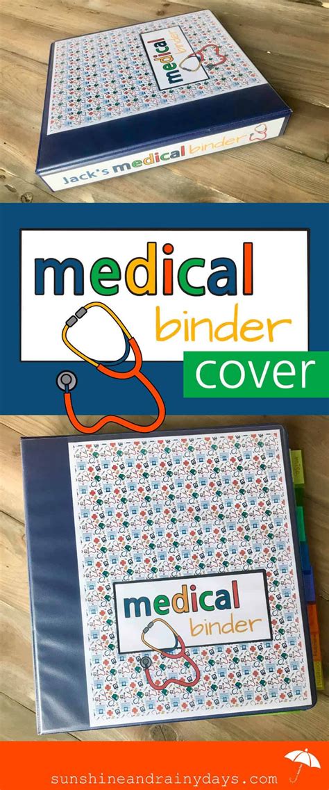The Medical Binder Cover Is Made From An Old Book