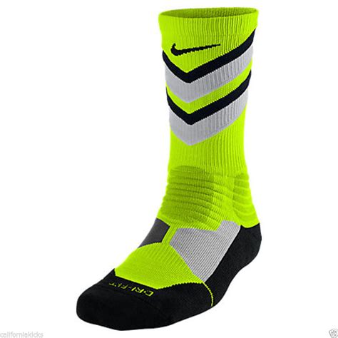 Nike Nike Mens Hyper Elite Chase Cushioned Basketball Socks Medium