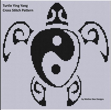 Cross stitch pattern silhouette tree yin yang east monochrome green brown counted crossstitch patterns (cross stitch pattetn tree yin yang) designed by me, so you have a unique opportunity to get an exclusive product. Smashwords - Turtle Ying Yang Cross Stitch Pattern - a ...