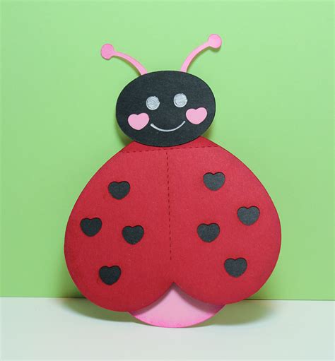 Preschool Crafts For Kids Valentines Day Ladybug Heart Card Craft