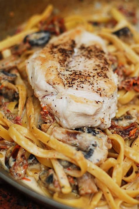 Swirl to coat bottom of pan. Chicken Breasts with Creamy Mushroom and Sun-Dried Tomato ...