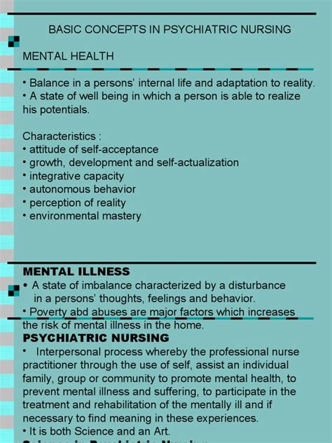 Pdf Basic Concept In Psychiatric Nursing Dokumentips