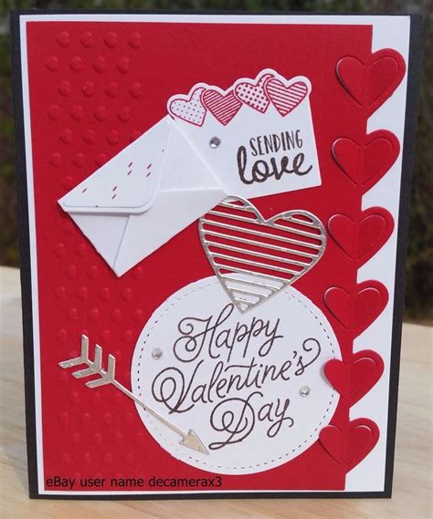Valentines Day Card Kit Set Of 4 Handmade Stampin Up Sealed With