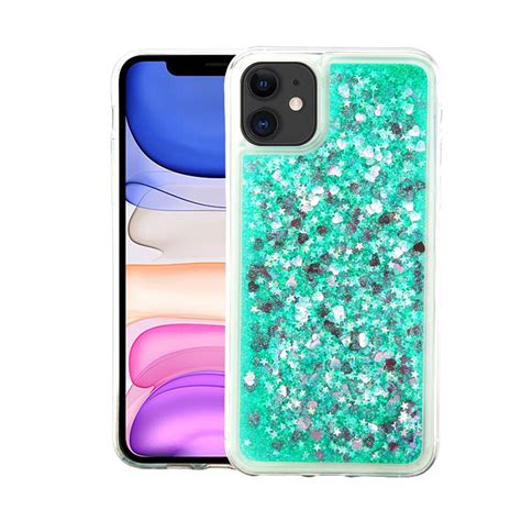 For Apple Iphone 11 Case By Insten Quicksand Glitter Heart Hard