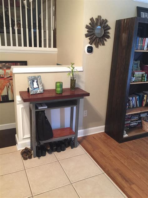 Diy Home Decorations Blog My First Solo Build Built An Entryway Table