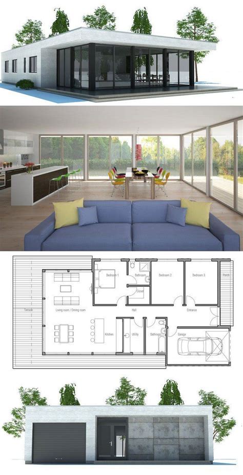 Modernarchitecture House Plan Ch181 In 2020 Minimalist Architecture