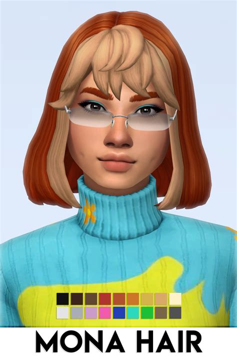 Imvikai Mona Hair By Vikai Base Game Compatible Emily Cc Finds
