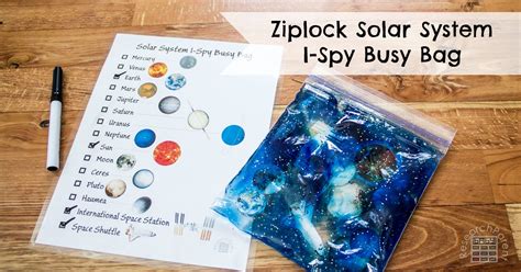 Ziplock Solar System I-Spy Busy Bag - ResearchParent.com