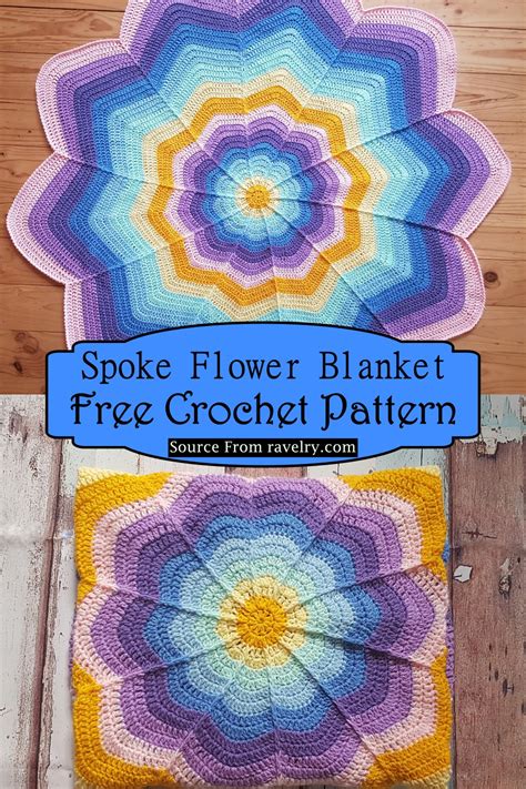 19 Free Crochet Flower Blanket Patterns 2022