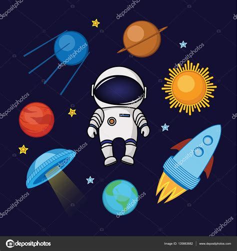 Puedes sugerir una descripción de éste álbum y publicar nuevas fotos en él. Spaceman in space, rocket, satellite, UFO, planets and ...