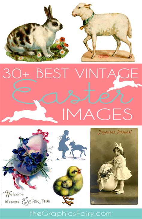 Vintage Spotted Bunny Image The Graphics Fairy