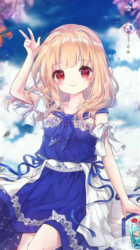 Cute Anime Girl Iphone Wallpaper Hd Drawing