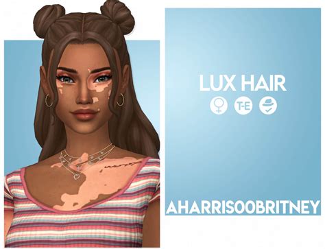 Sims 4 Lux Hair At Aharris00britney The Sims Book
