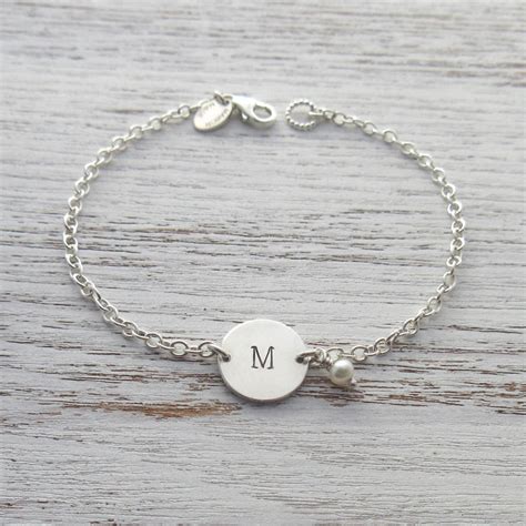 Personalised Sterling Silver Initial Bracelet By Marion Made Jewellery