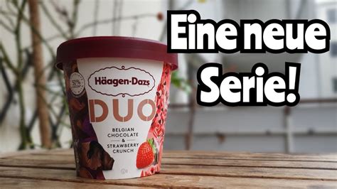 Häagen Dazs Duo Belgian Chocolate Strawberry Crunch Review Youtube