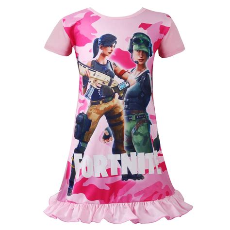 I swear people on the internet are just whiny, angsty teenagers. Fortnite Girls Pajamas Girls' Summer Skirts Cartoon Print ...