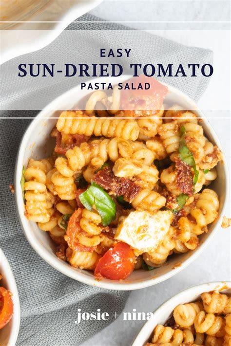 As an added bonus, the leftovers can become the base for baked pasta the next day. Flavorful Pasta Salad | Sun-Dried Tomato Pasta Salad in ...