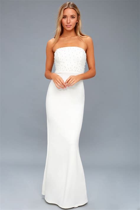 Discover More Than 140 White Strapless Gown Latest Vn