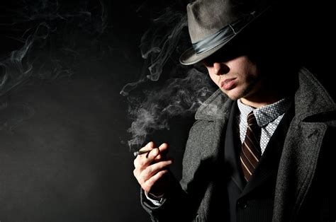 Hd Wallpaper Men Hat Cigarette Smoke Suit Jacket Coat Shadow