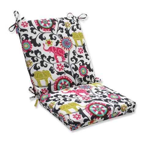 ： solid, pink 2 pack of replacement dining chair cushions to fit rattan. 36.5" Pink and Black Elephant Dreams Outdoor Patio Chair ...