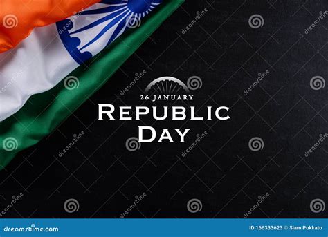 Indian Republic Day Concept Indian Flag With The Text Happy Republic