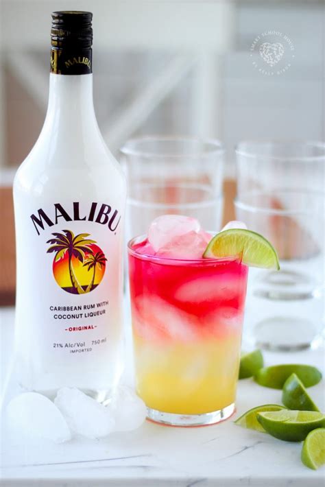 How To Make A Malibu Bay Breeze Drink Two Ways