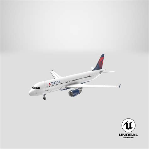 Airbus A320 Delta Airlines Model 3d 159 Unitypackage Max C4d Ma