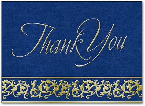 Royal Blue Thank You Folding Card Smartpractice Chiropractic