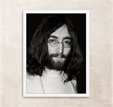 John Lennon Art Print The Beatles Poster John Lennon T Rock Etsy