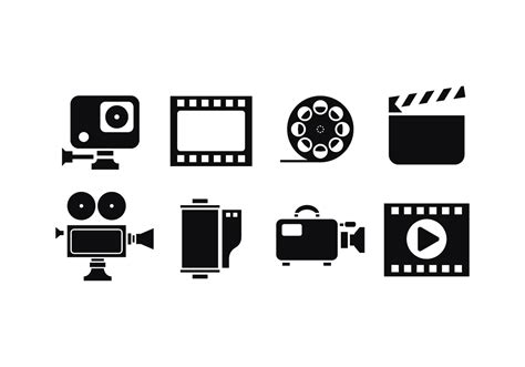 For media related to the production of motion pictures, such as filmmaking technology. Cinematography Silhouette Icon Vectors - Download Free ...