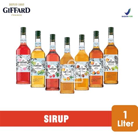 Jual Sirup Giffard Giffard Syrup All Varian Botol Kaca 1 Liter