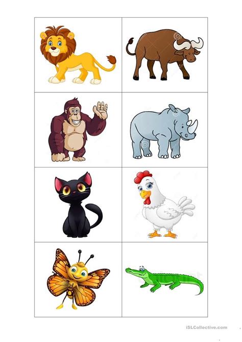 Animals Memory Game Memory Games Animals Animal Games