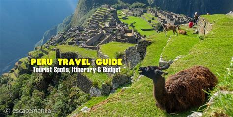 Peru Travel Guide Tourist Spots Itinerary And Budget Escape Manila