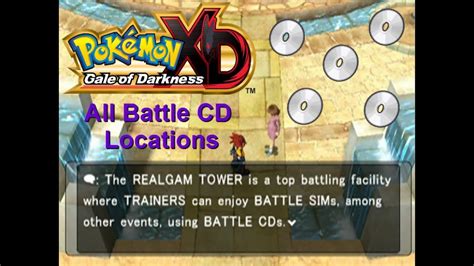 Pokemon Xd Where To Find All 50 Battle Cds Youtube