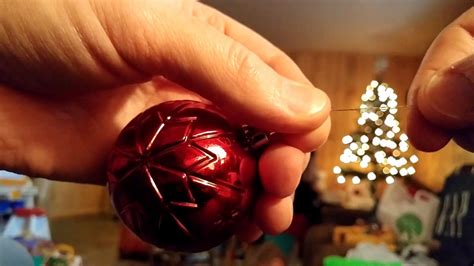 Easiest way to tie hanging twine on Christmas ornaments - YouTube