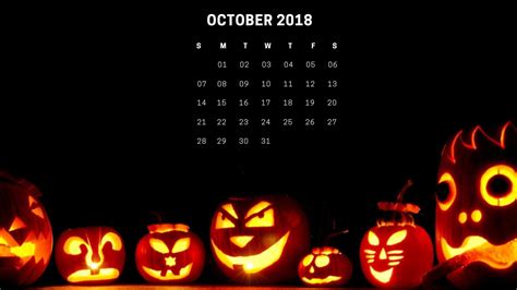 October 2019 Calendar Wallpaper Spooky Resenhas De Livros