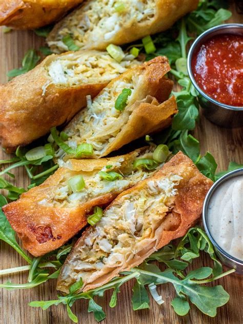 What are the ingredients in egg rolls? Air Fried Crab Cake Egg Rolls w/ Old Bay Aioli - Grilling 24x7