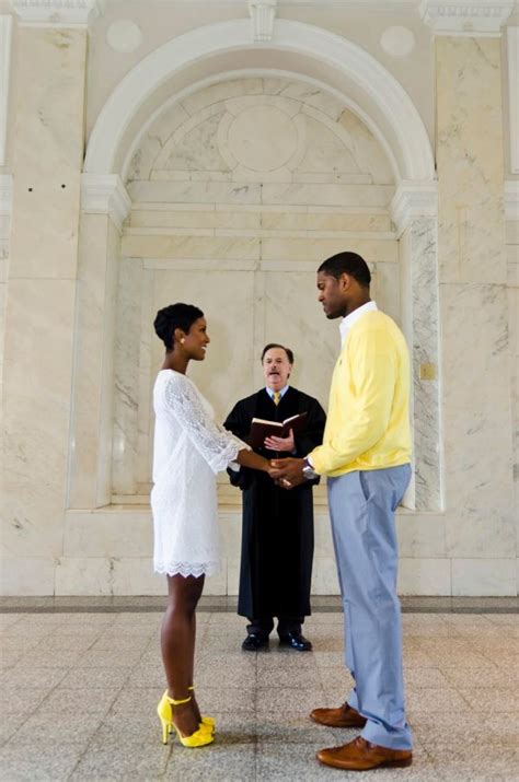 Atlanta Courthouse Wedding With Yellow Color Scheme By