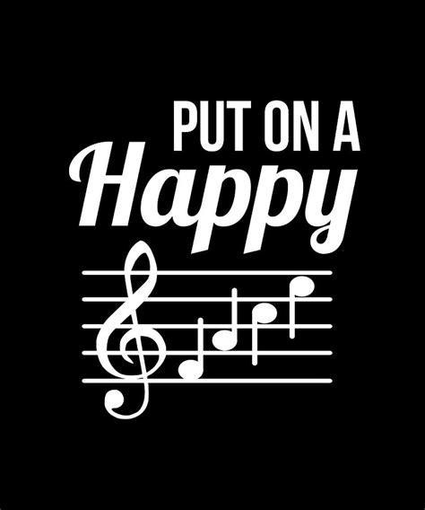 Put On A Happy Face Music Teacher T Poster Painting By Holmes Maria