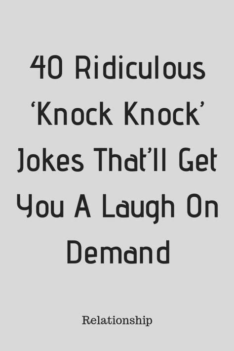 Funny Knock Knock Jokes To Tell Your Boyfriend 200 Knock Knock Jokes