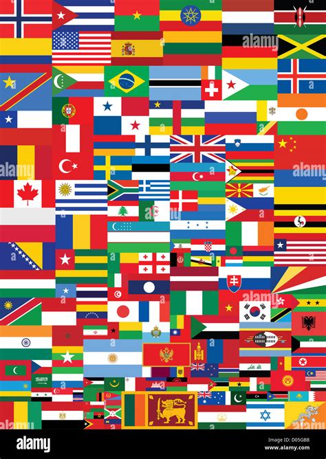 World Flags Background Stock Photo Alamy