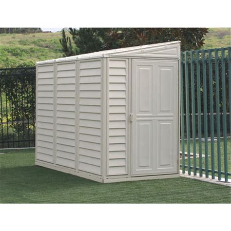 Duramax® 4x8 Sidemate Vinyl Shed With Foundation 130900 Sheds At