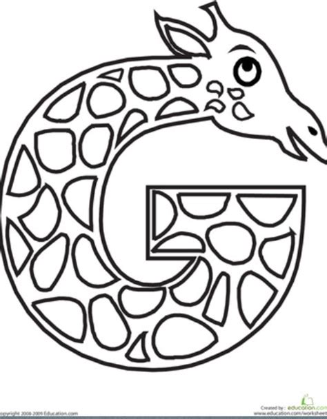 Free Letter G Printable Coloring Pages For Preschools Preschool Crafts
