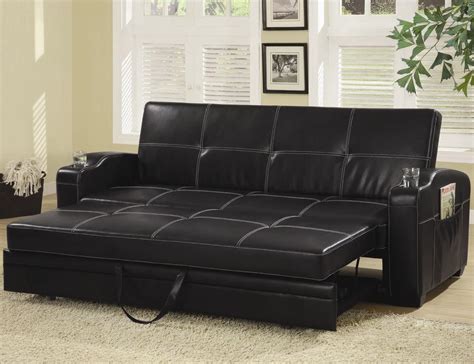 Leather Sofa Bed 